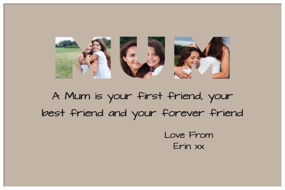 Mum Photo Framed Print